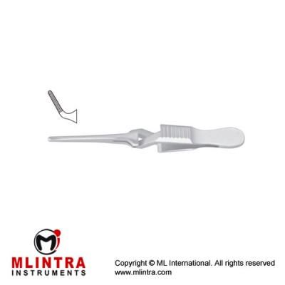 Diethrich Bulldog Clamp Angled Stainless Steel, 40 mm Jaw Length 8 mm